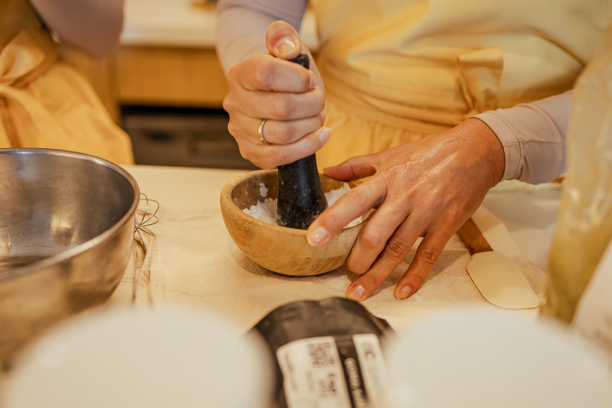 Separação de ingredientes naturais para cosmético artesanal Separação de ingredientes naturais para cosmético artesanal